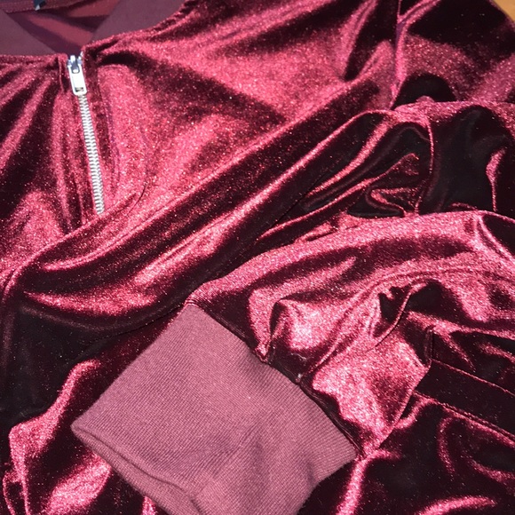American Apparel velvet Amelia jacket Cabernet - Picture 5 of 5